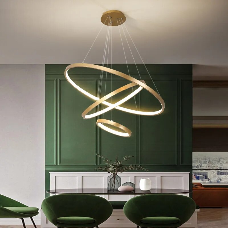 Modern LED Ceiling Chandelier for Villa Living, Bedroom