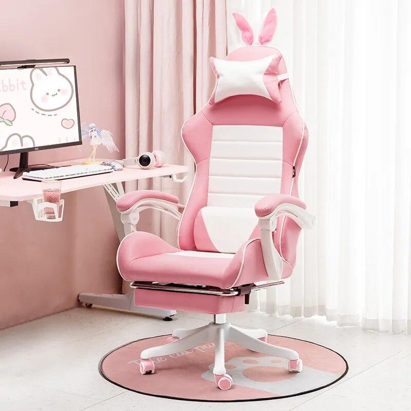 Ergonomic Pink Gaming Chair High-Quality Comfort