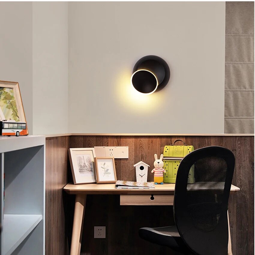 Rotating LED Wall Lamp for Modern Home Lighting
