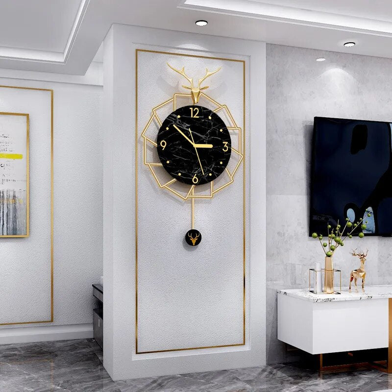 Modern Wall Clock for Stylish Living Room Decor