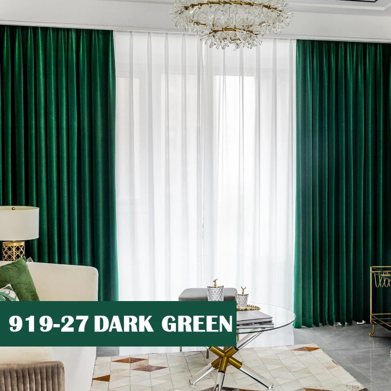 European Luxury 100% Blackout Curtains Bedroom