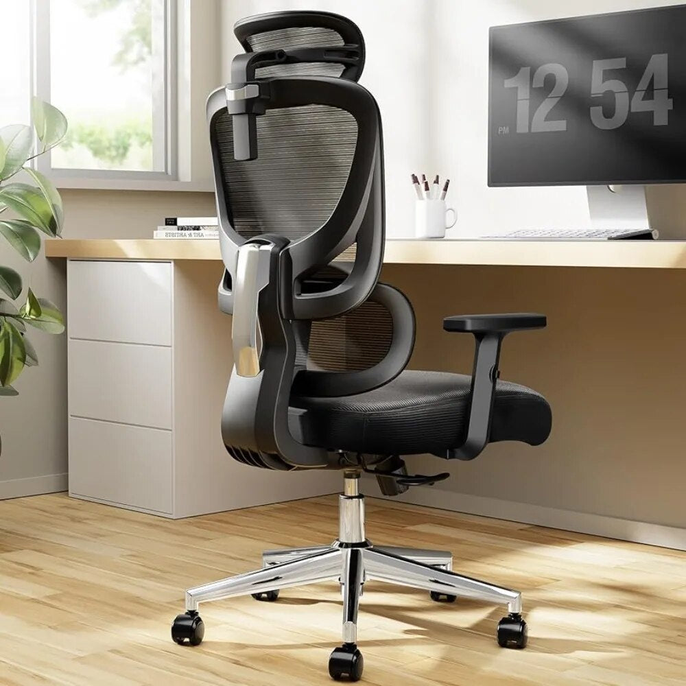 High-Back Ergonomic Gaming Office Chair - Adjustable & Free Shipping